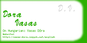 dora vasas business card